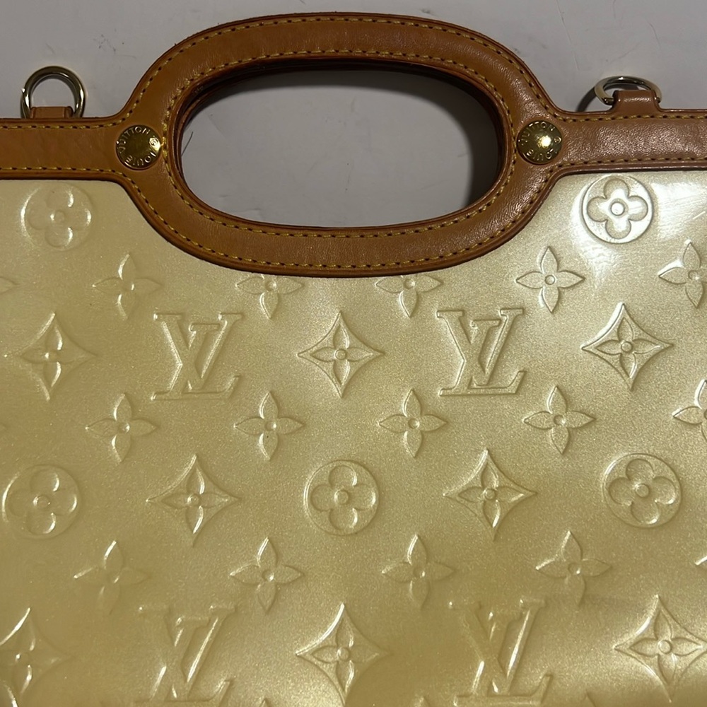 Louis Vuitton monogram vernis Roxbury Drive yellow handbag LM0076 - Picture 2 of 14